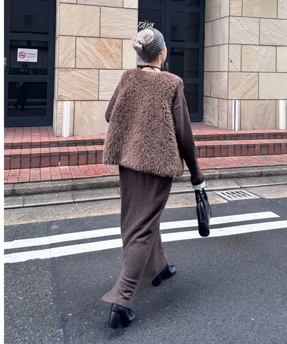 【パルクロ限定】PON企畫仿毛皮馬甲