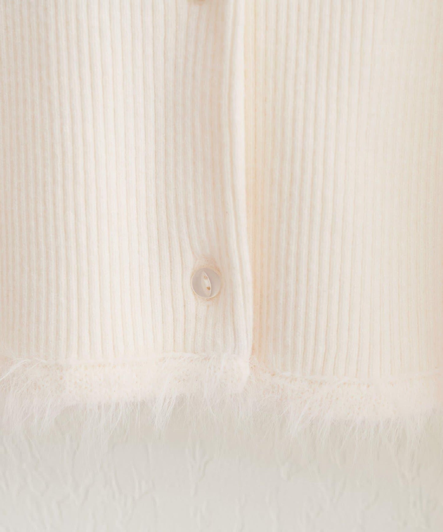 針織拼接羽毛開衫