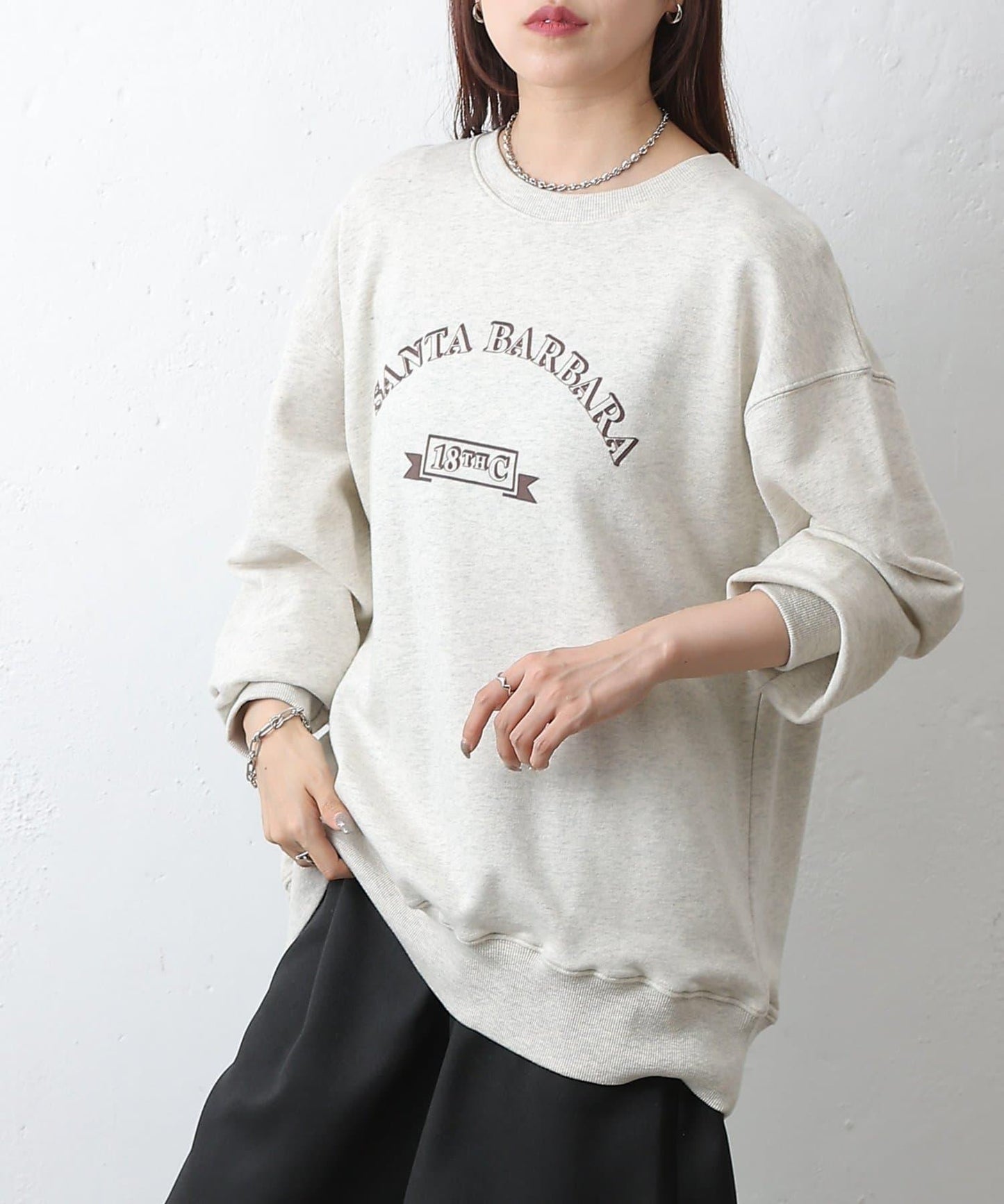 SANTA BARBARA加絨套頭衫