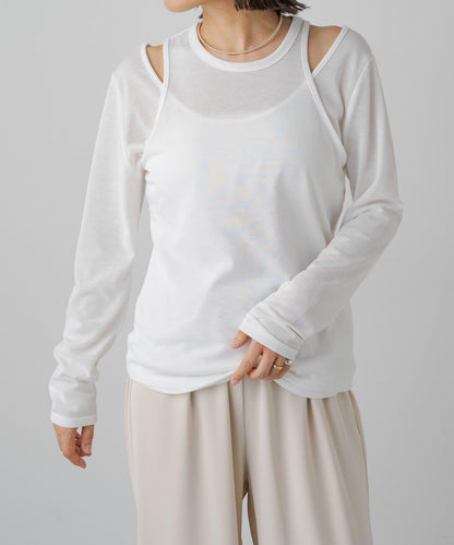 【PUAL CE CIN】透視疊穿套頭衫