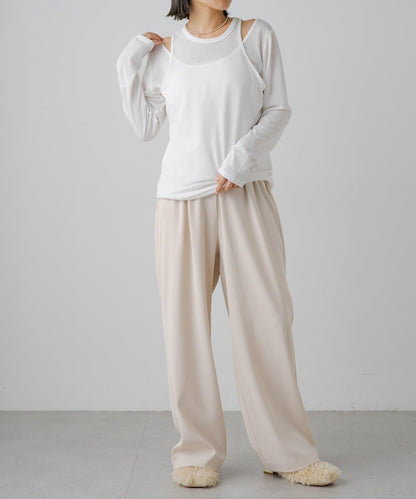 【PUAL CE CIN】透視疊穿套頭衫