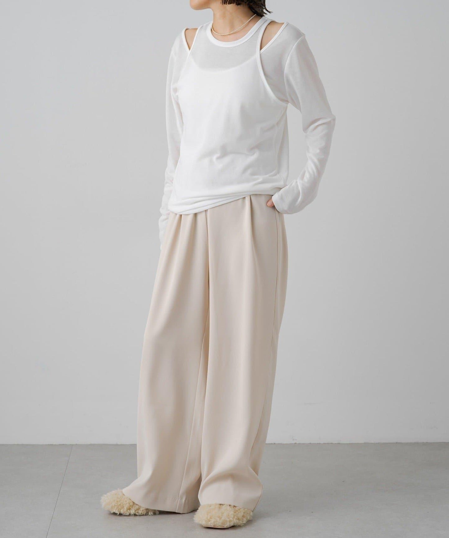 【PUAL CE CIN】透視疊穿套頭衫