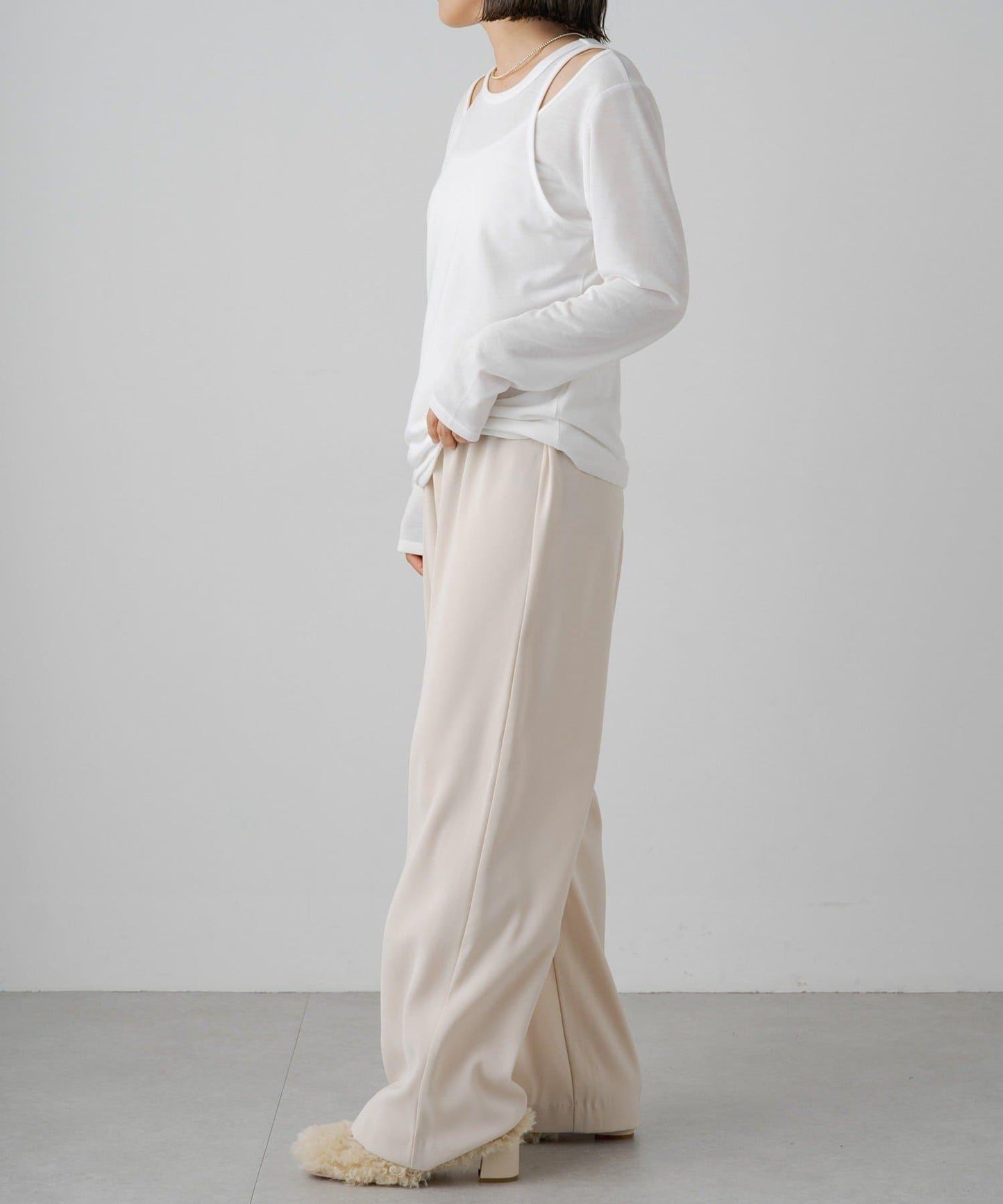 【PUAL CE CIN】透視疊穿套頭衫