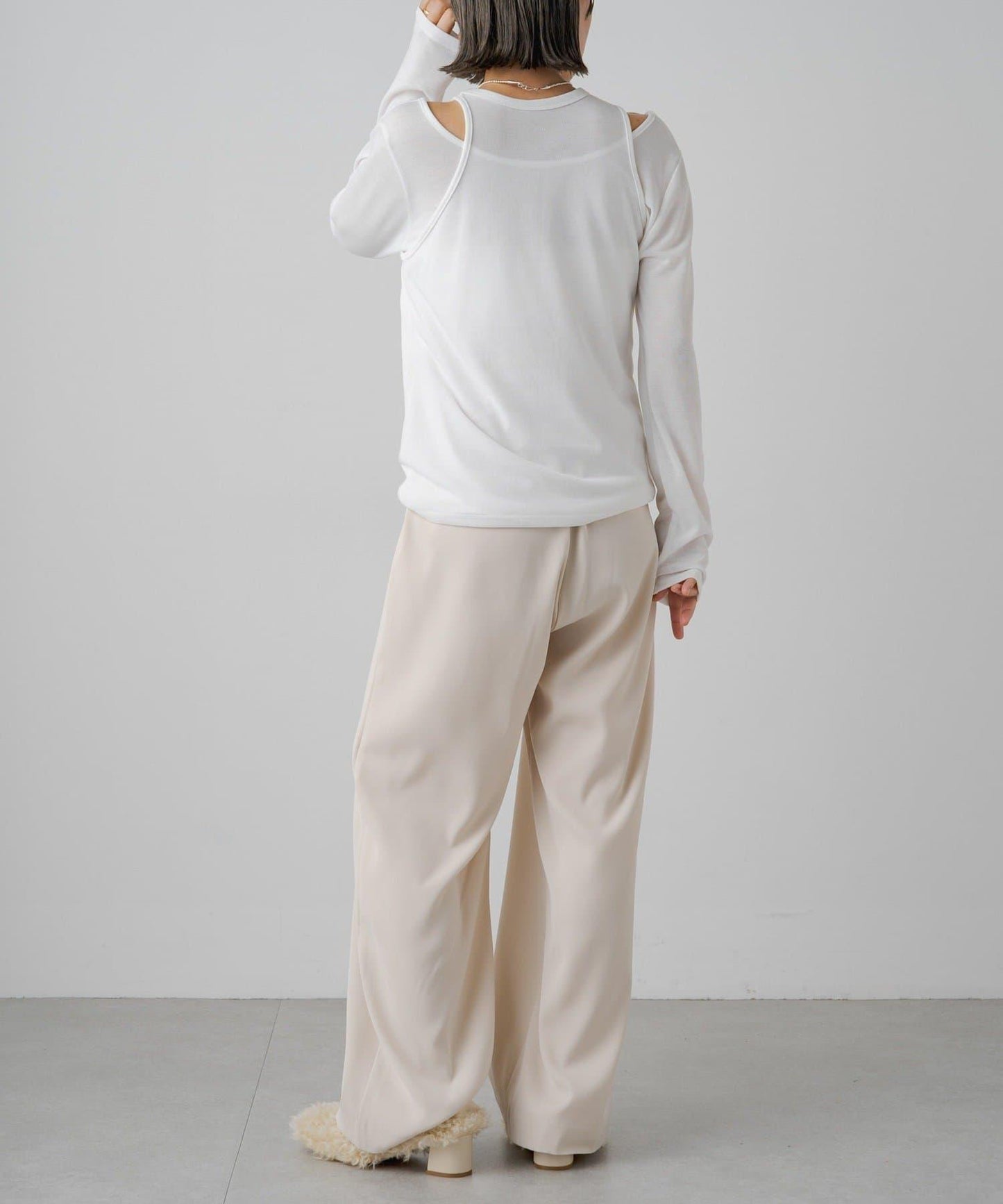 【PUAL CE CIN】透視疊穿套頭衫