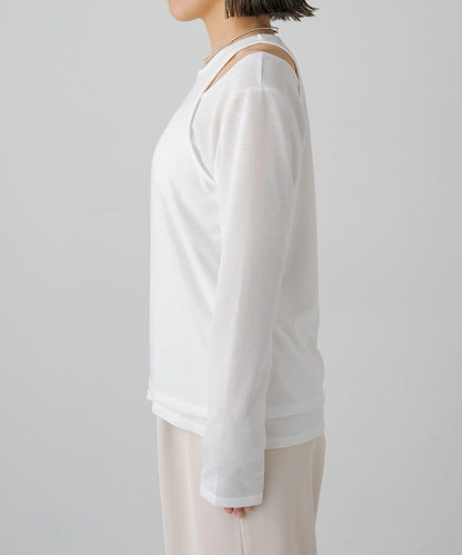 【PUAL CE CIN】透視疊穿套頭衫