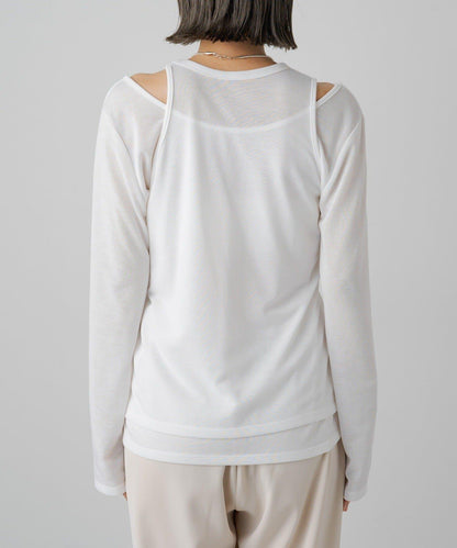 【PUAL CE CIN】透視疊穿套頭衫