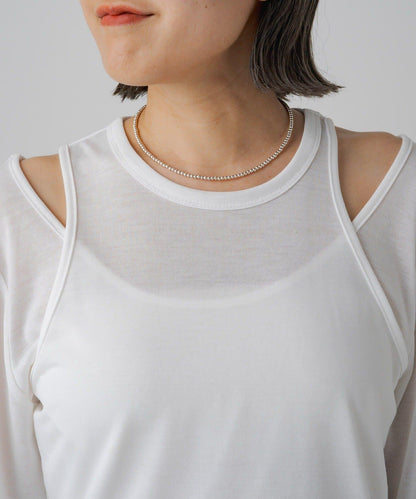 【PUAL CE CIN】透視疊穿套頭衫