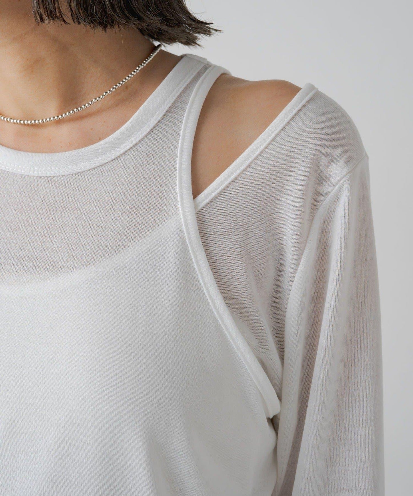 【PUAL CE CIN】透視疊穿套頭衫