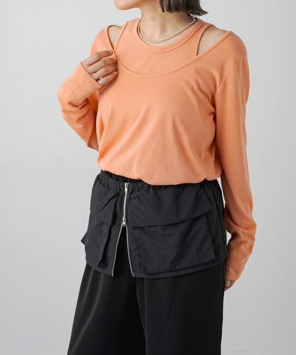 【PUAL CE CIN】透視疊穿套頭衫