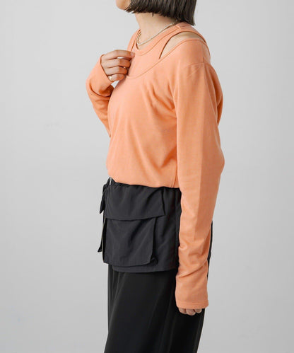 【PUAL CE CIN】透視疊穿套頭衫