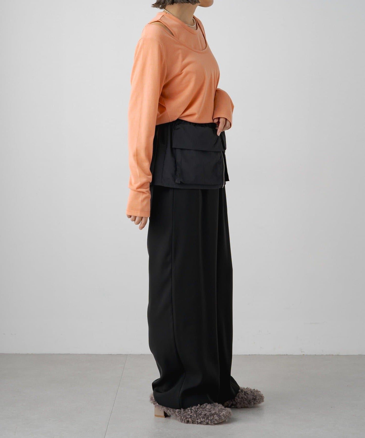 【PUAL CE CIN】透視疊穿套頭衫