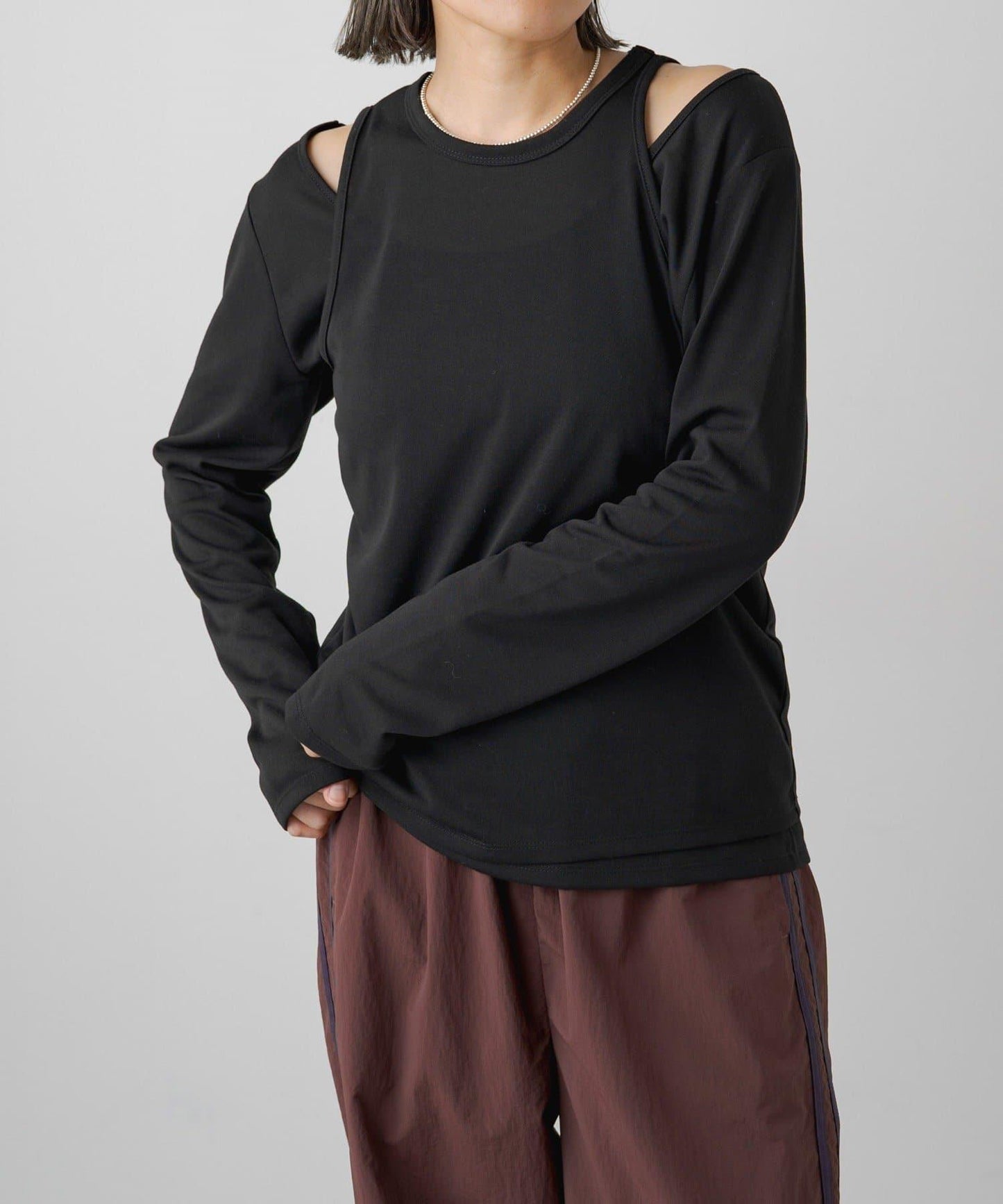 【PUAL CE CIN】透視疊穿套頭衫