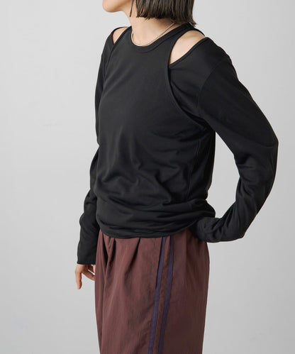 【PUAL CE CIN】透視疊穿套頭衫