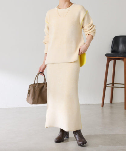 【套裝商品】毛絨雙面針織套裝