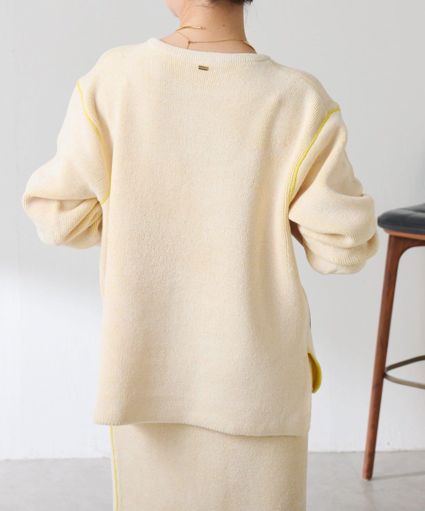 【套裝商品】毛絨雙面針織套裝