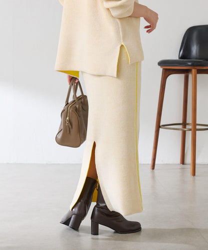 【套裝商品】毛絨雙面針織套裝