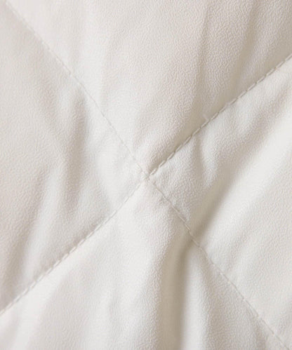 【輕量外套】輕質壓花無領羽絨服