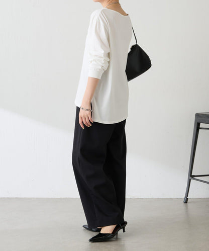 亮片字母長袖T恤/疊穿單品