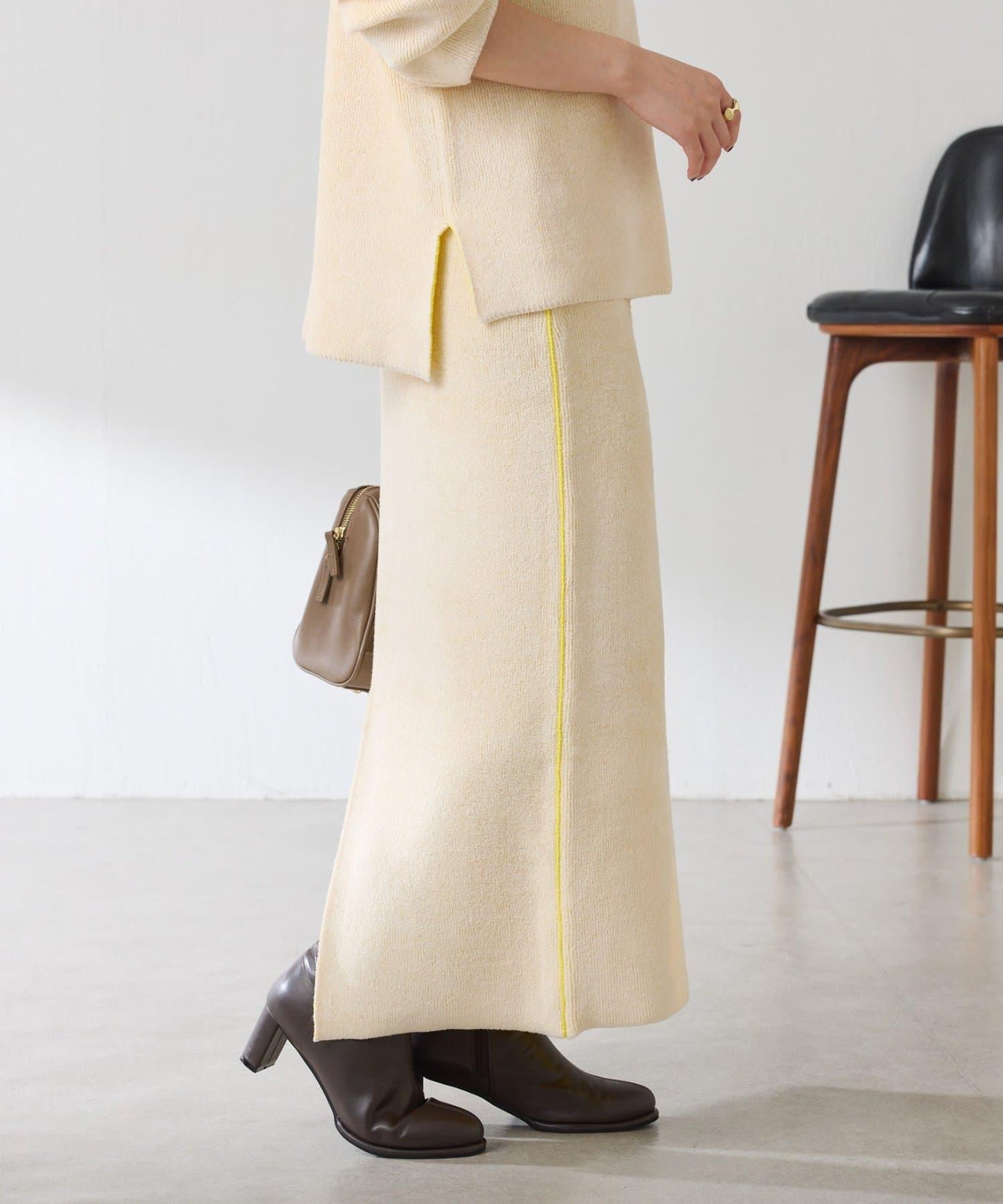 【套裝商品】毛絨雙面針織套裝