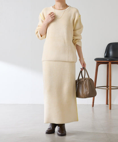 【套裝商品】毛絨雙面針織套裝