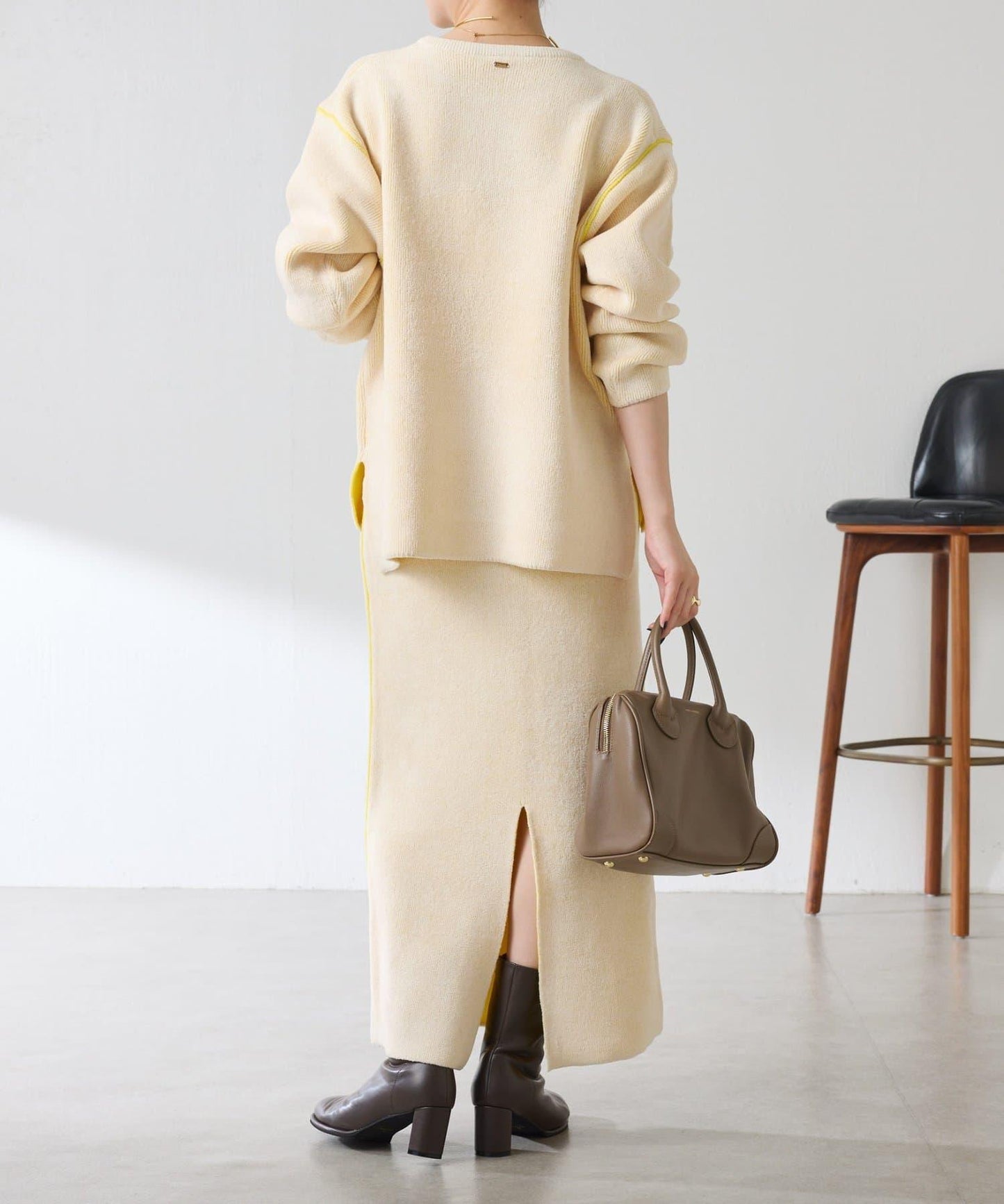 【套裝商品】毛絨雙面針織套裝