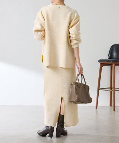 【套裝商品】毛絨雙面針織套裝