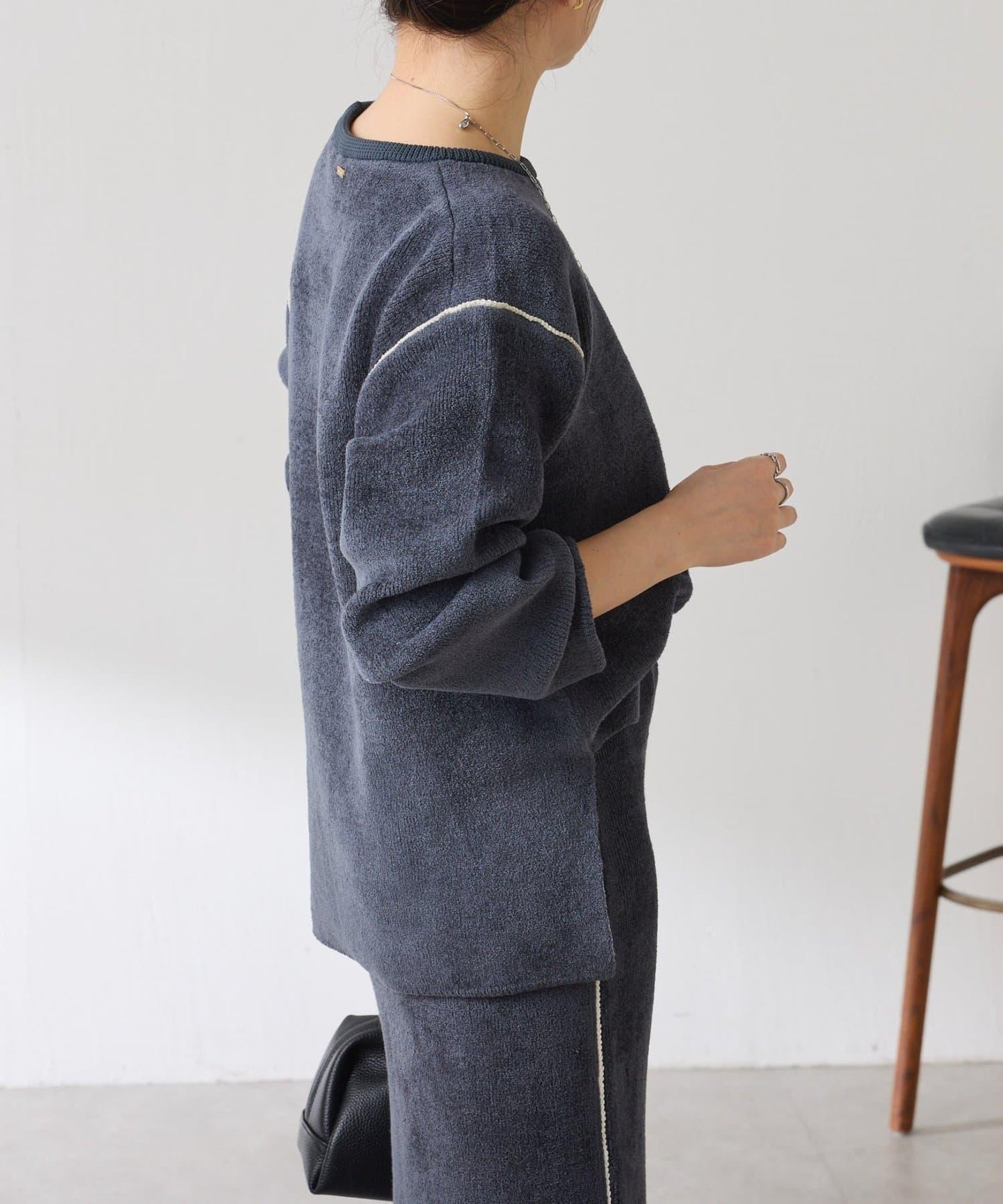 【套裝商品】毛絨雙面針織套裝