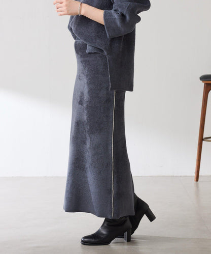 【套裝商品】毛絨雙面針織套裝