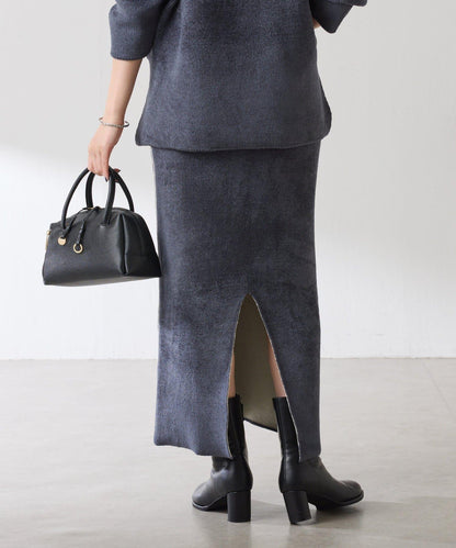 【套裝商品】毛絨雙面針織套裝