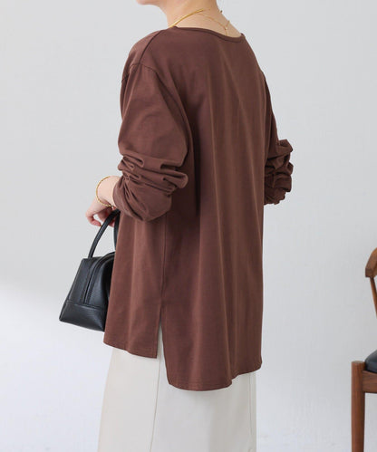 亮片字母長袖T恤/疊穿單品