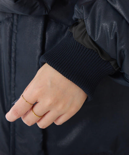 【輕量外套】輕質壓花無領羽絨服