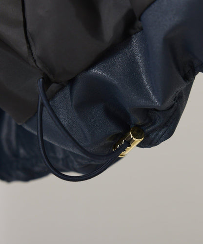 【輕量外套】輕質壓花無領羽絨服