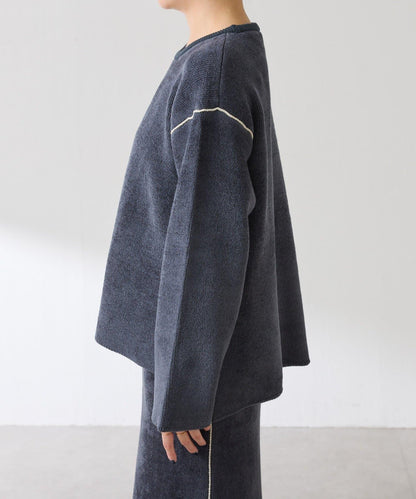 【套裝商品】毛絨雙面針織套裝