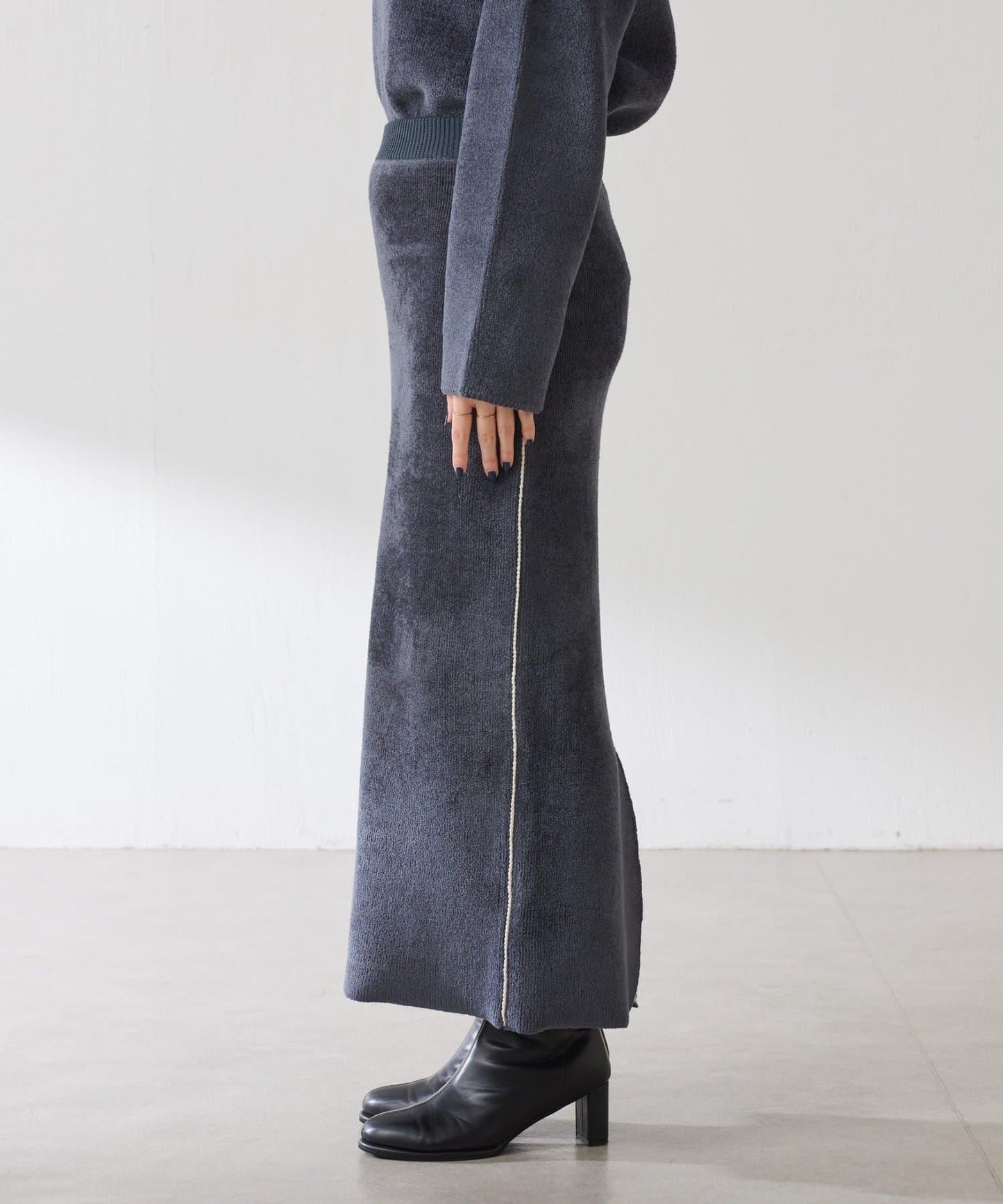 【套裝商品】毛絨雙面針織套裝