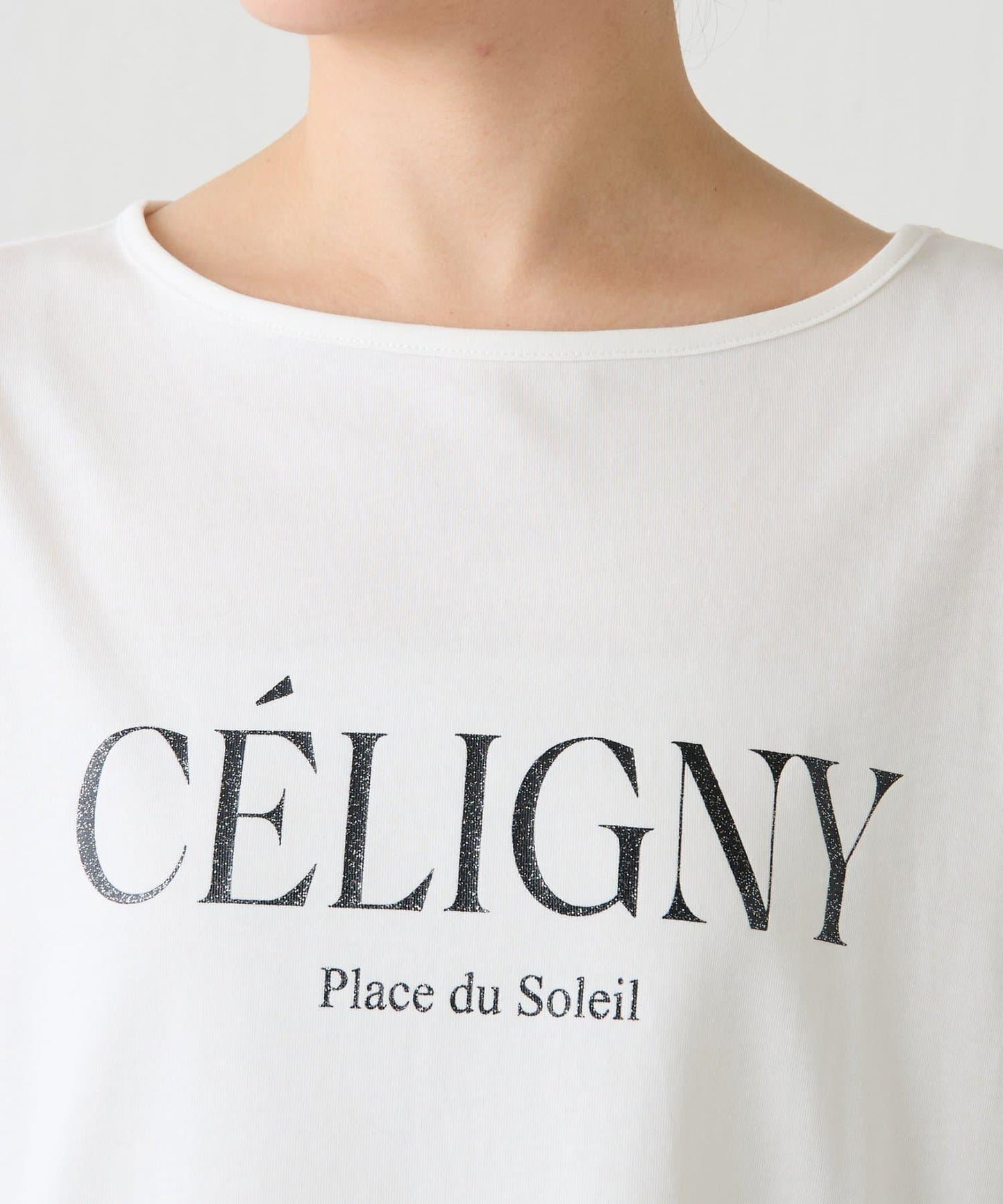 亮片字母長袖T恤/疊穿單品