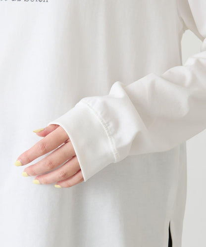 亮片字母長袖T恤/疊穿單品