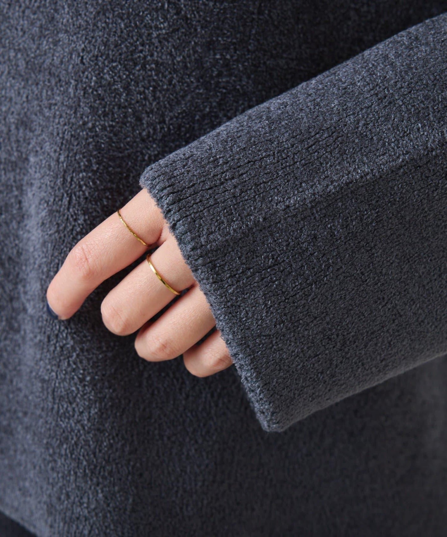 【套裝商品】毛絨雙面針織套裝