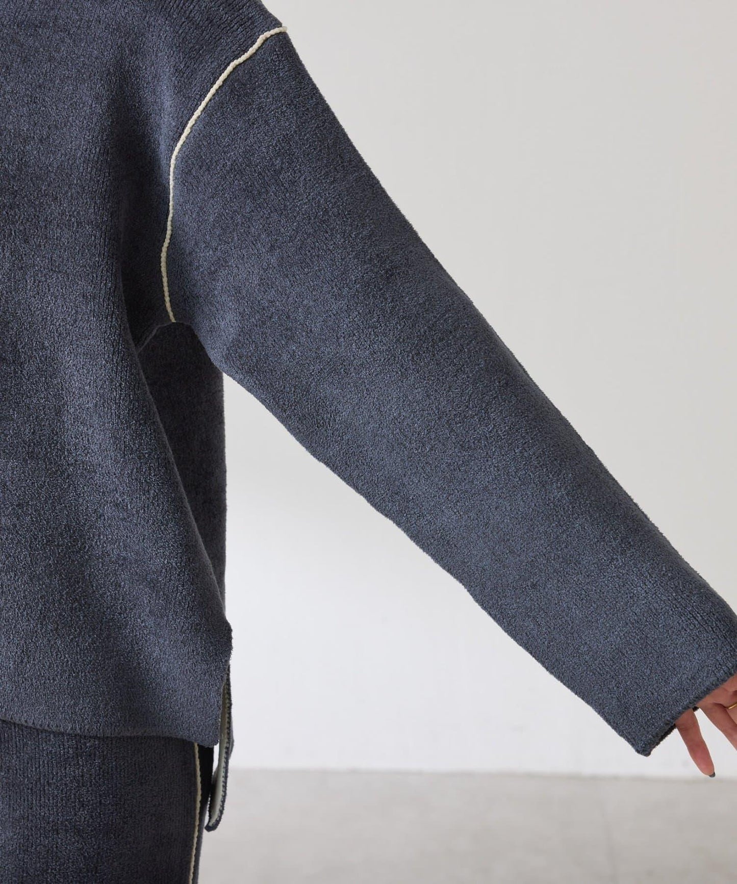 【套裝商品】毛絨雙面針織套裝