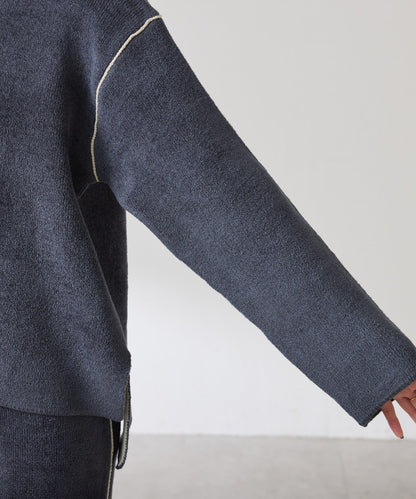 【套裝商品】毛絨雙面針織套裝