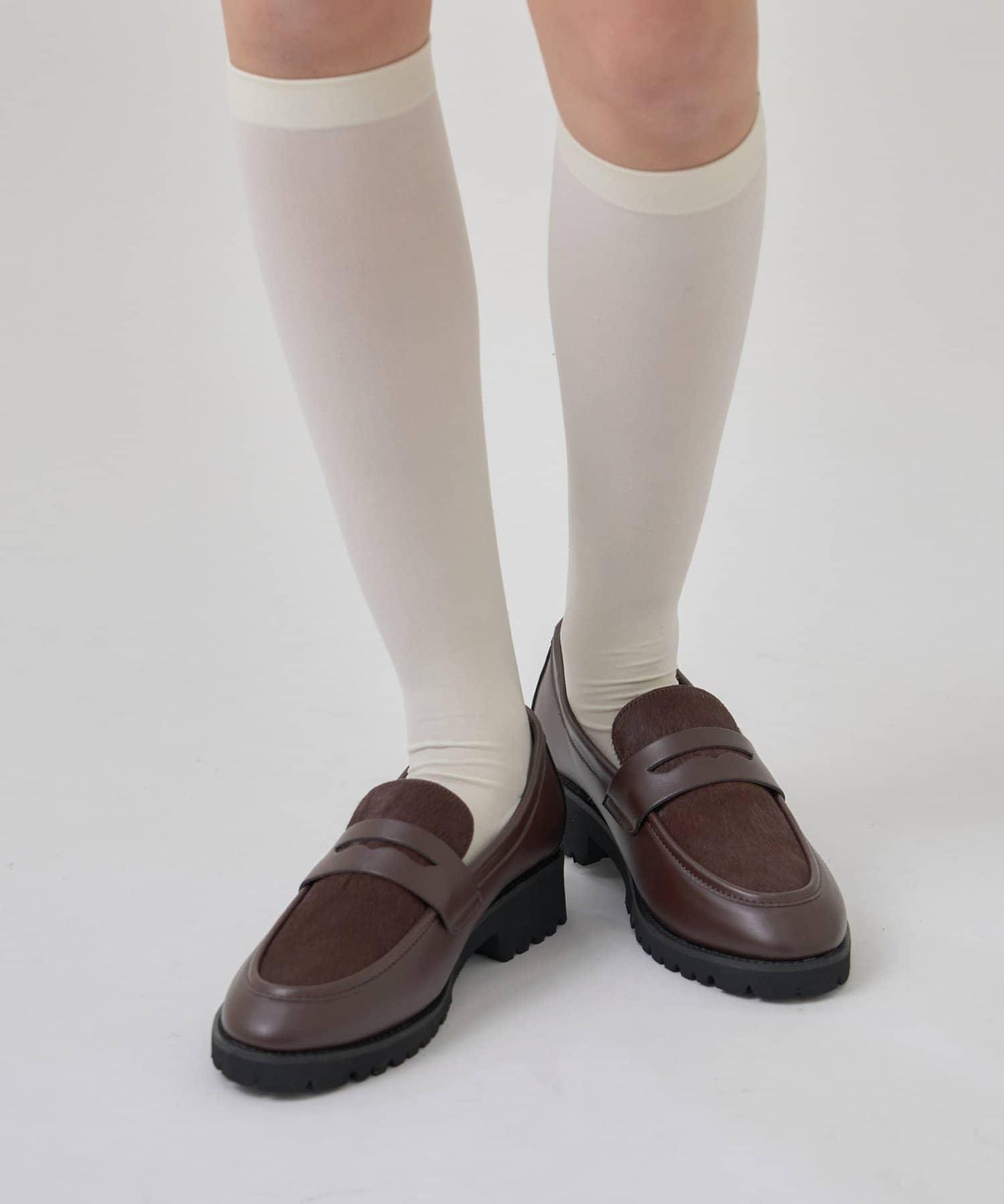 仿小牛毛樂福鞋