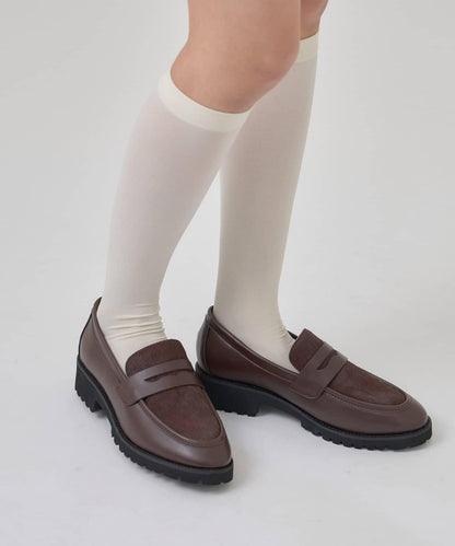 仿小牛毛樂福鞋