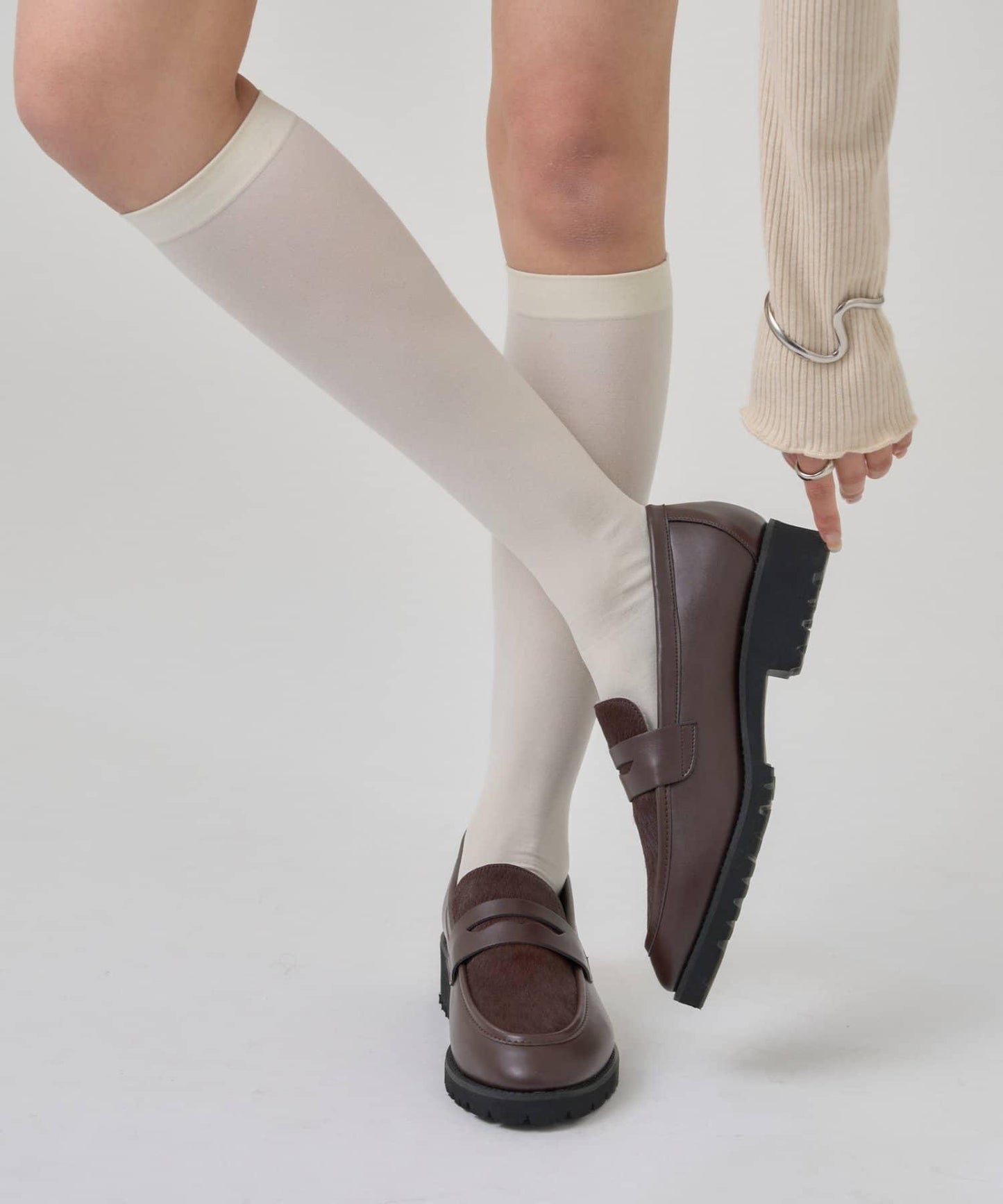 仿小牛毛樂福鞋