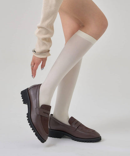 仿小牛毛樂福鞋