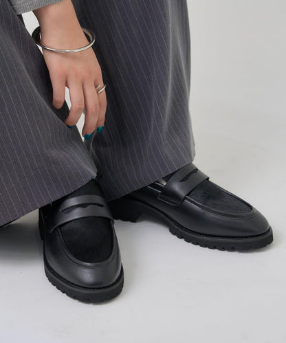 仿小牛毛樂福鞋