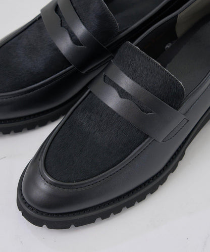 仿小牛毛樂福鞋