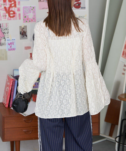 【Ciaopanic】2WAY抽褶蕾絲上衣