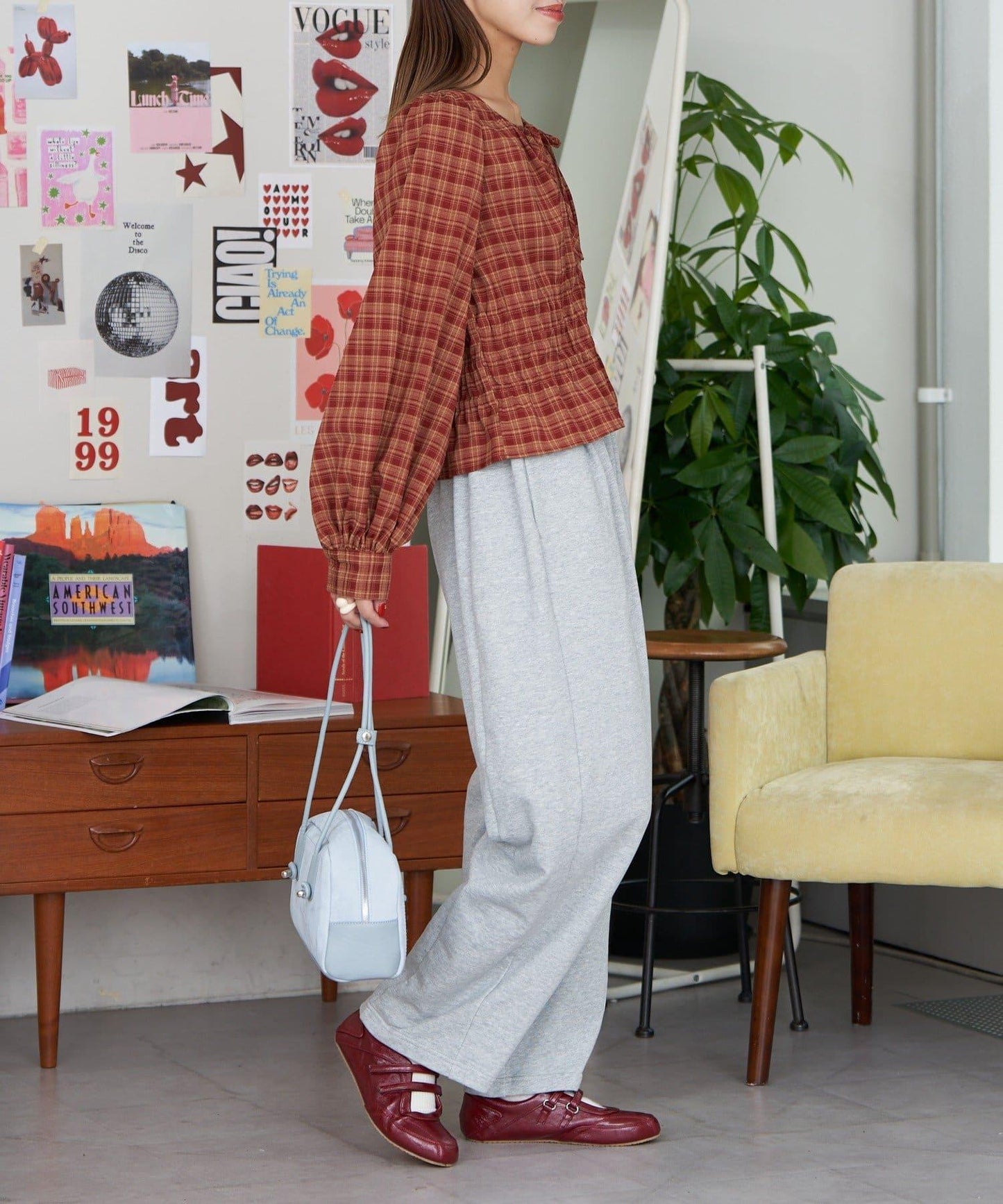 【Ciaopanic】格紋蝴蝶結襯衫