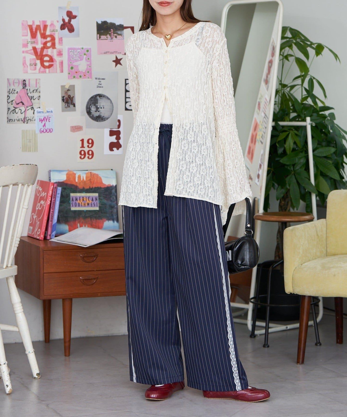 【Ciaopanic】2WAY抽褶蕾絲上衣