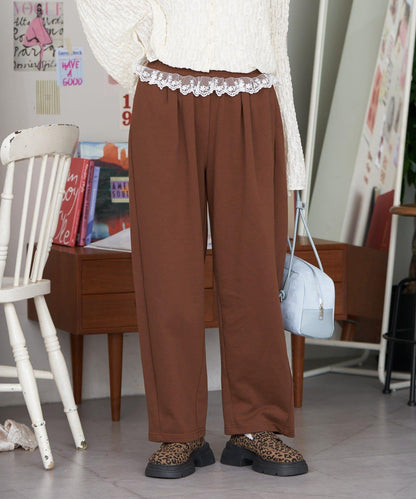 【neutral by ciaopanic】衛衣蕾絲長褲