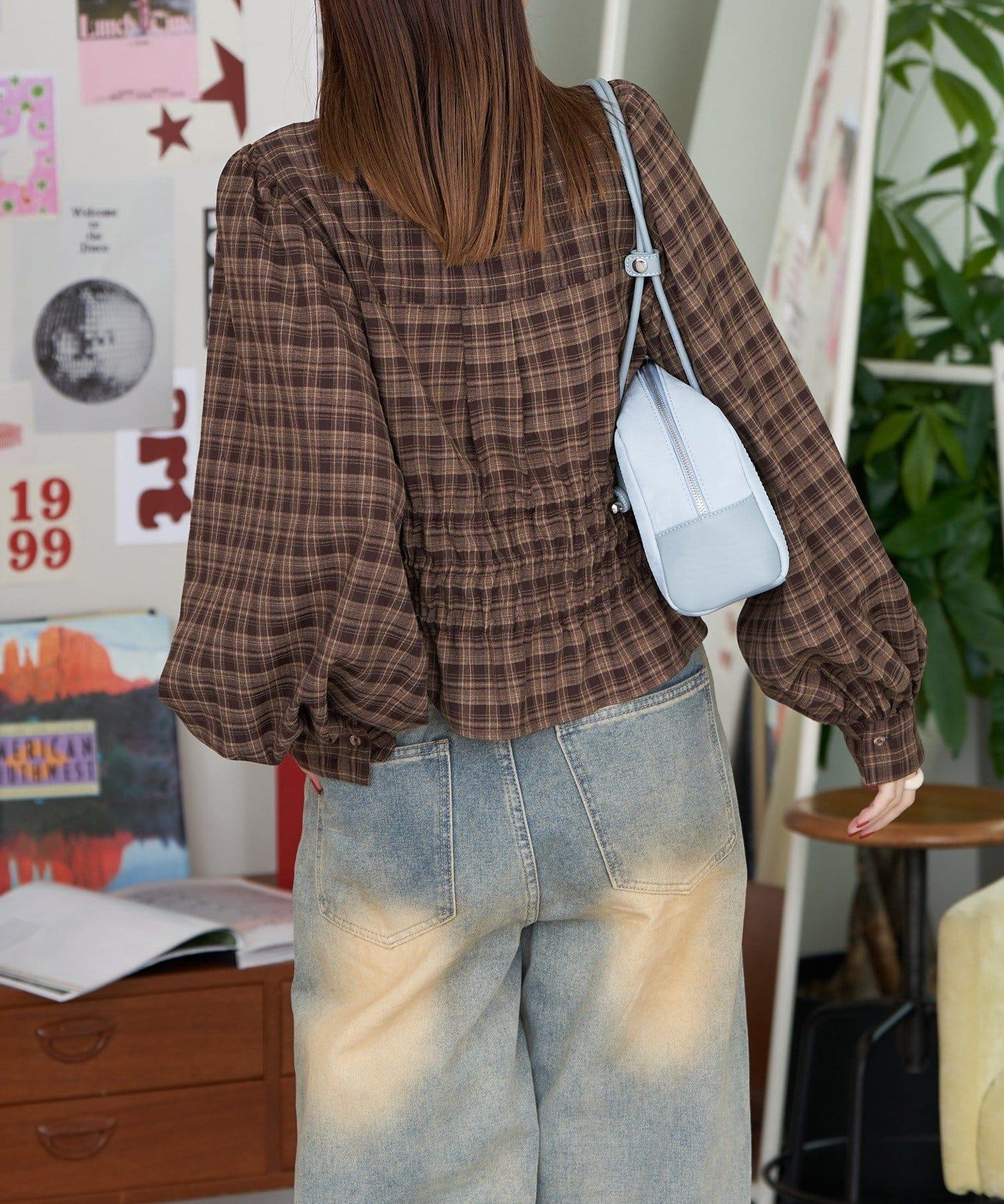 【Ciaopanic】格紋蝴蝶結襯衫